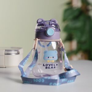 Gourde d'eau 550ML avec Paille et Sangle