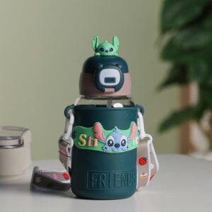 Gourde d'eau 550ML avec Paille et Sangle