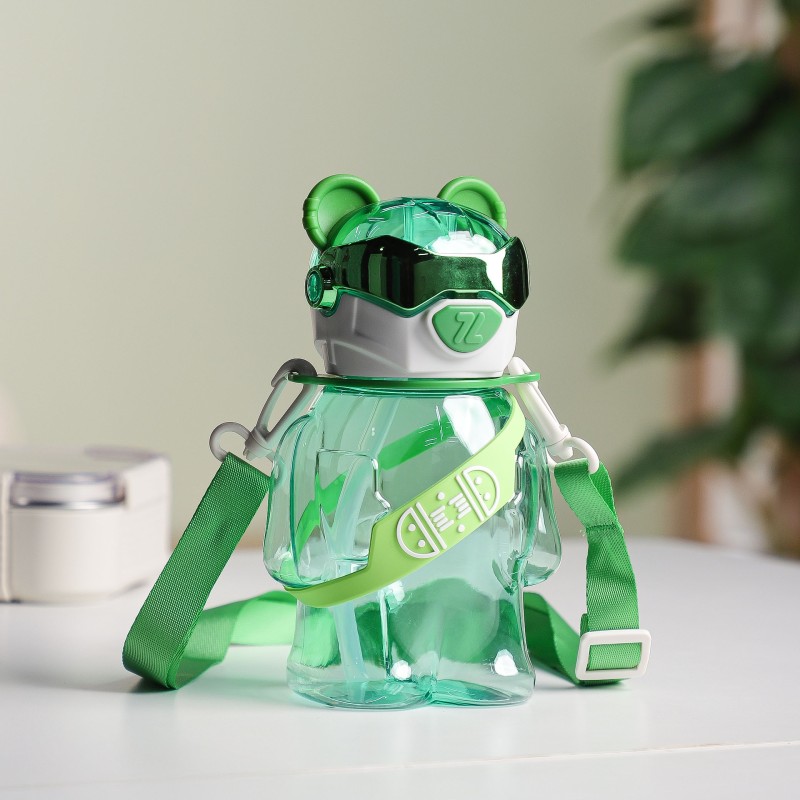 Gourde d'eau 700ml avec Paille et Sangle