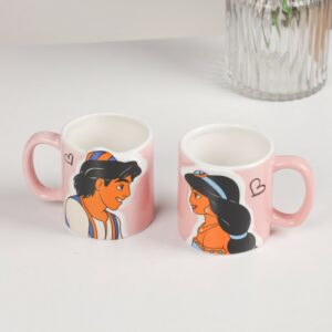 Lot de 2 Mugs Couple 350ML en Céramique