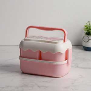 Lunch Box 2 Niveaux avec Couverts