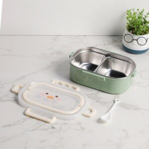 Lunch Box avec Compartiments Inox & Couvercle Hermétique