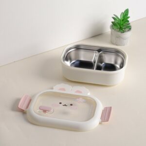 Lunch Box avec Compartiments Inox & Couvercle Hermétique