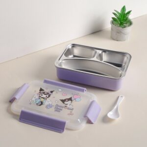 Lunch Box avec Compartiments Inox & Couvercle Hermétique