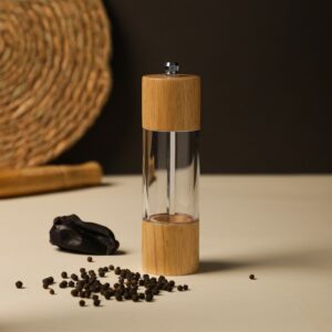 Moulin à Poivre 17 cm en Bois & Acrylique