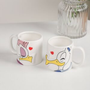 Lot de 2 Mugs Couple 350ML en Céramique