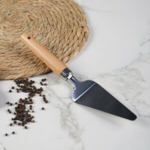 Pelle à Gâteau en Inox avec Manche en Bois