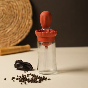 Pinceau Huilier en Silicone avec Réservoir 200ML en Verre