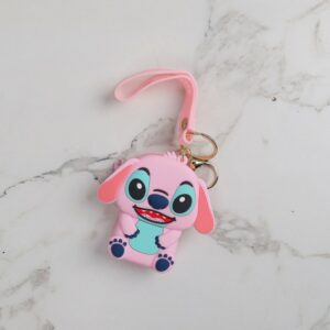Porte-Clés Kawaii Stitch avec Mini Pochette