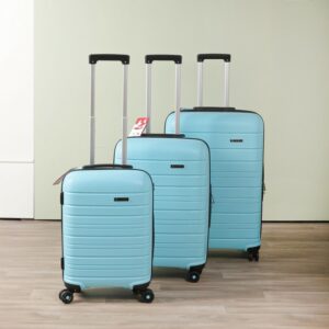 Starbag - Ensemble de 3 Valises Incassables en Polypropylène – Bleu Ciel