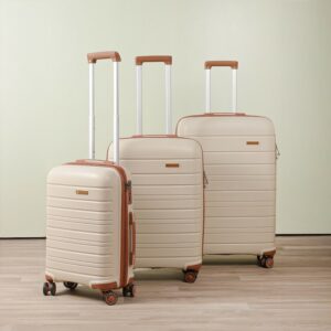 Starbag - Ensemble de 3 Valises Incassables en Polypropylène – Biege