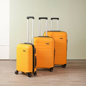 Starbag - Ensemble de 3 Valises Incassables en Polypropylène – Jaune