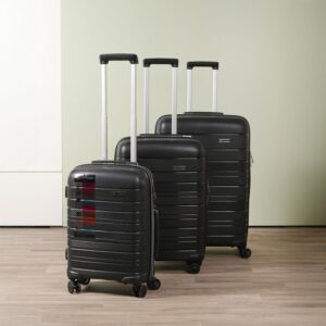 Starbag - Ensemble de 3 Valises Incassables en Polypropylène – Noir