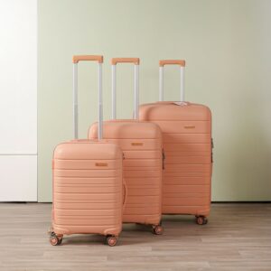 Starbag - Ensemble de 3 Valises Incassables en Polypropylène – Saumon