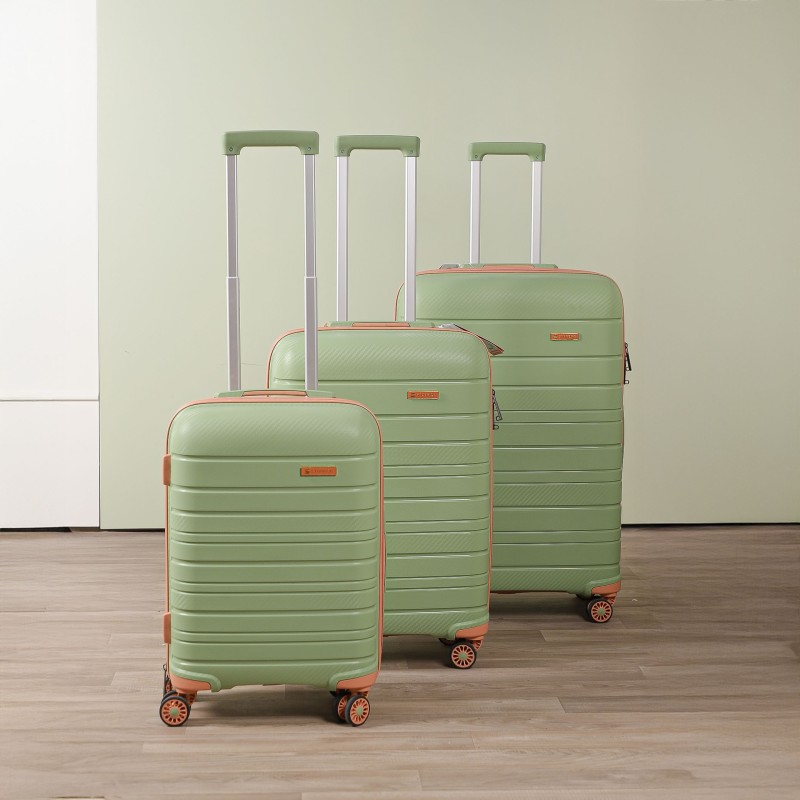 Starbag - Ensemble de 3 Valises Incassables en Polypropylène – Vert Saumon