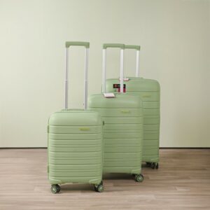 Starbag - Ensemble de 3 Valises Incassables en Polypropylène – Vert