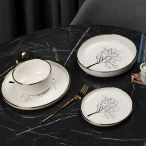 Service de Table 24 Pièces en Porcelaine