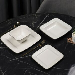 Service de Table 24 Pièces en Porcelaine