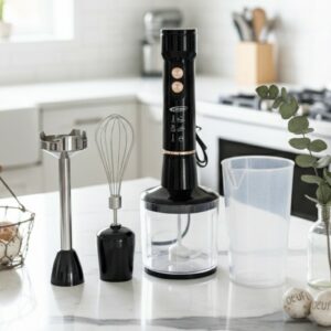 Florence HK-452H - Set Mixeur Plongeant 400W 4en1 Noir