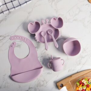 Set Repas Bébé en Silicone 6 Pièces – Antidérapant & Incassable