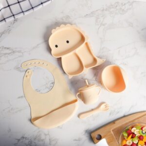 Set Repas Bébé en Silicone 6 Pièces – Antidérapant & Incassable