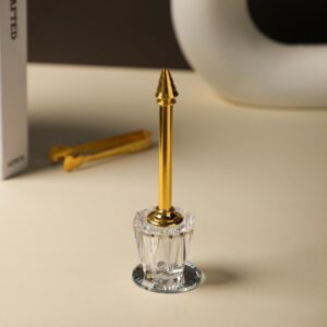 Lance-Parfum en Cristal avec Finition Dorée