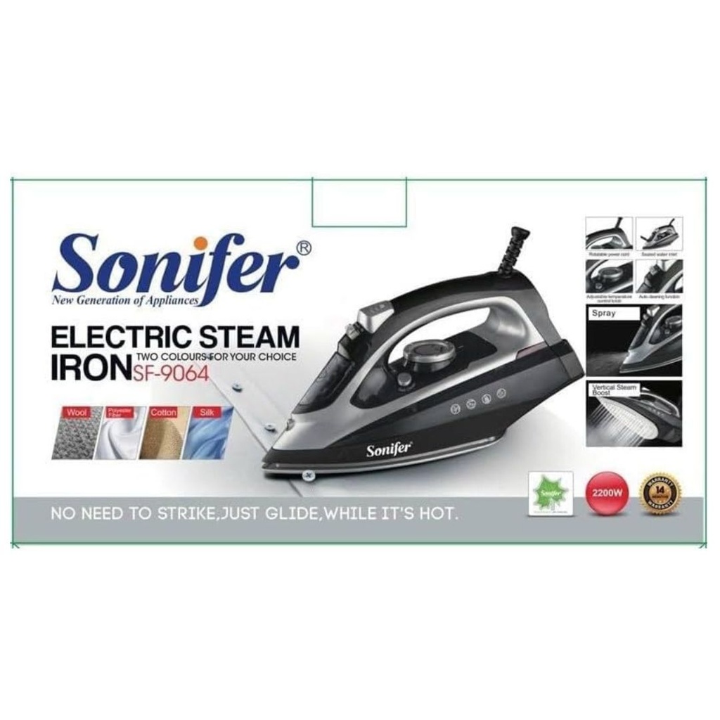 Sonifer SF-9064 - Fer à Repasser 2200W Silver – Image 2