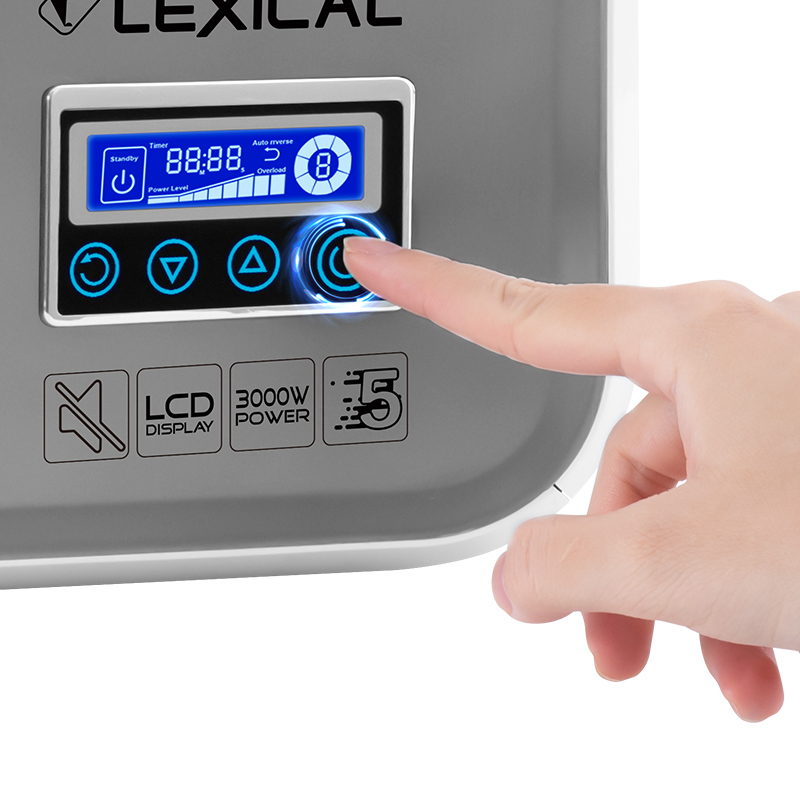 Lexical LMG-2090 - Hachoir à Viande Avec Afficheur 3000W Gris – Image 2