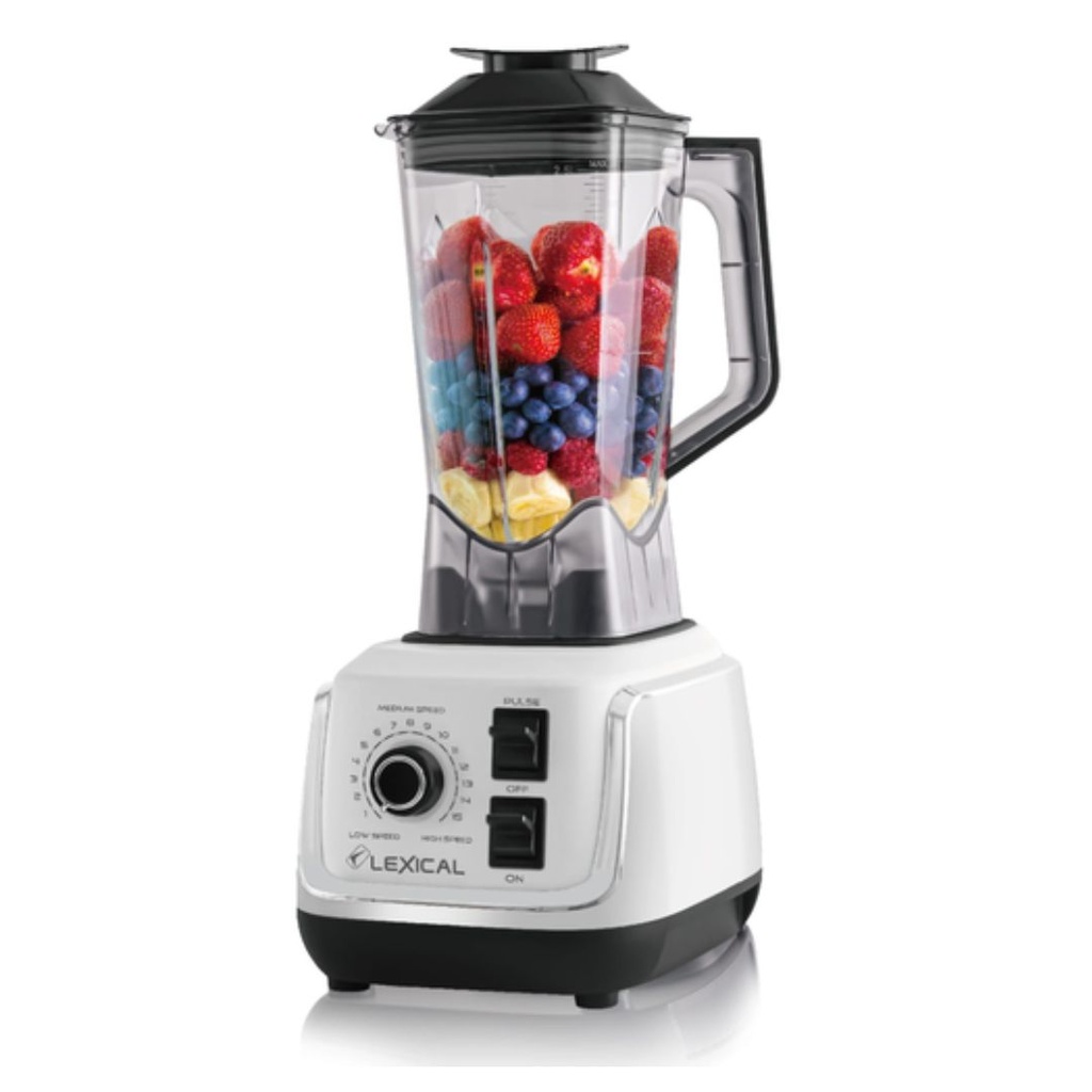 Lexical LBL-1570- Blender avec Grinder 1500W 1,5L Blanc