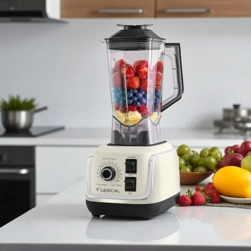 Lexical LBL-1570- Blender avec Grinder 1500W 1,5L Blanc – Image 4