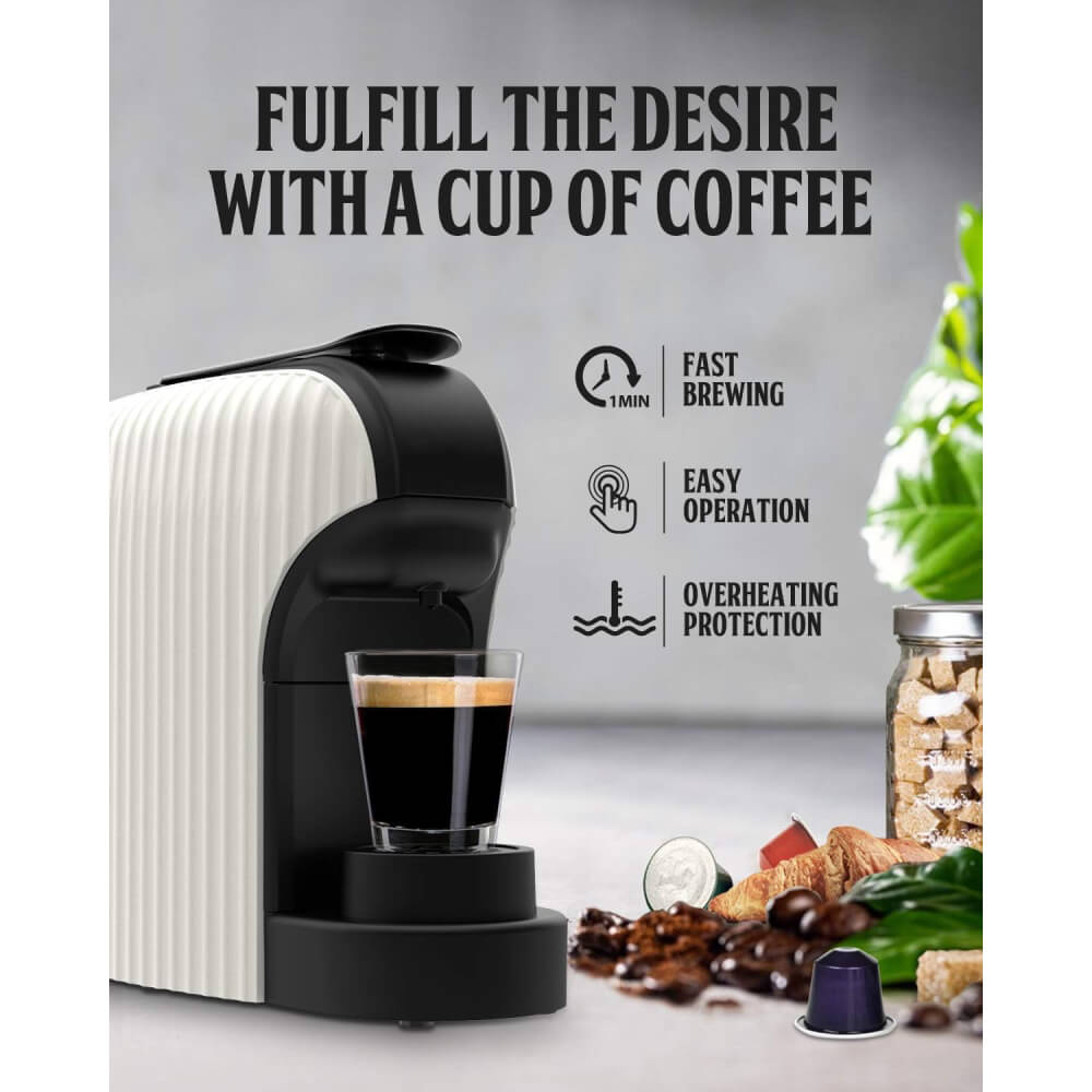 Florence 5634 - Machine café à capsule Nespresso®1400W 1000ML Blanc – Image 3