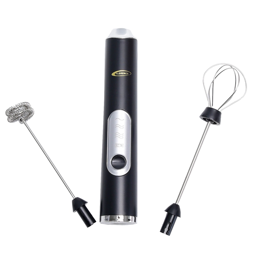 Florence HK-440- Mousseur à Lait 2en1 Rechargeable 9000RPM Noir – Image 4