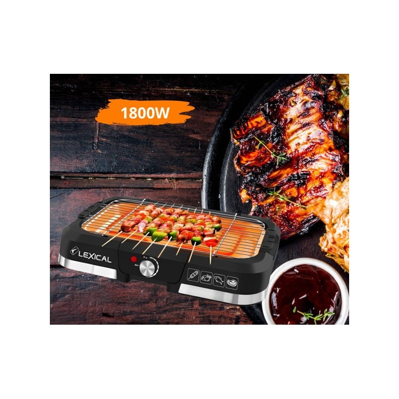 Lexical LBQ-2590 - Barbecue Électrique 1800W – Image 4