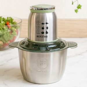 Mixstar MIX66-2- Hachoir Électrique 400W Bol Inox 3L