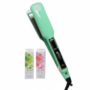 Florence HK-450-2- Plaque Cheuveux 150W Avec Afficheur360° Vert
