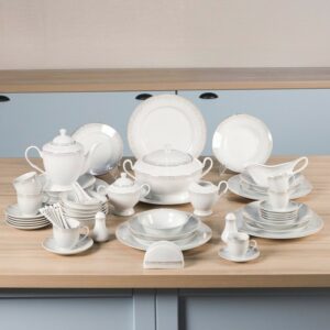 Service de Table 72 Pièces en Porcelaine