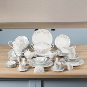 Service de Table 72 Pièces en Porcelaine