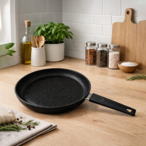 MCS- Poêle en Granite Ø20 cm Noir