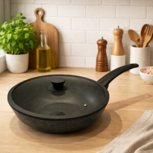MCS- Sauteuse en Granite Ø28 cm Gris