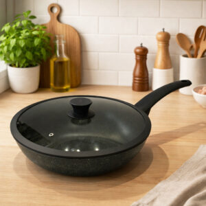 MCS- Sauteuse en Granite Ø28 cm Noir