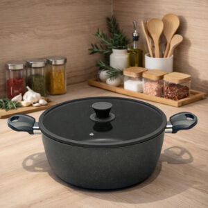 MCS- Faitout 28 cm en Granite Gris