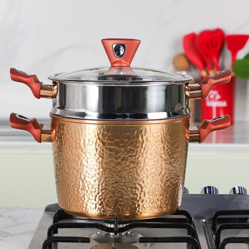 Baroly - Couscoussier Effet Cuivre 8L en Granite