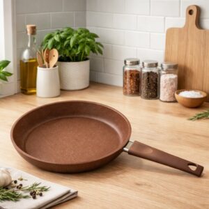 MCS- Poêle en Granite Ø24 cm Marron