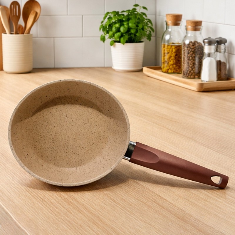 MCS- Poêle en Granite Ø28 cm Crème