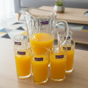 Service à eau 7 Pièces Avec Carafe en Verre