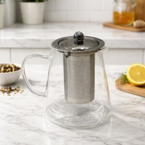 Théière en Verre 900 ml avec Infuseur