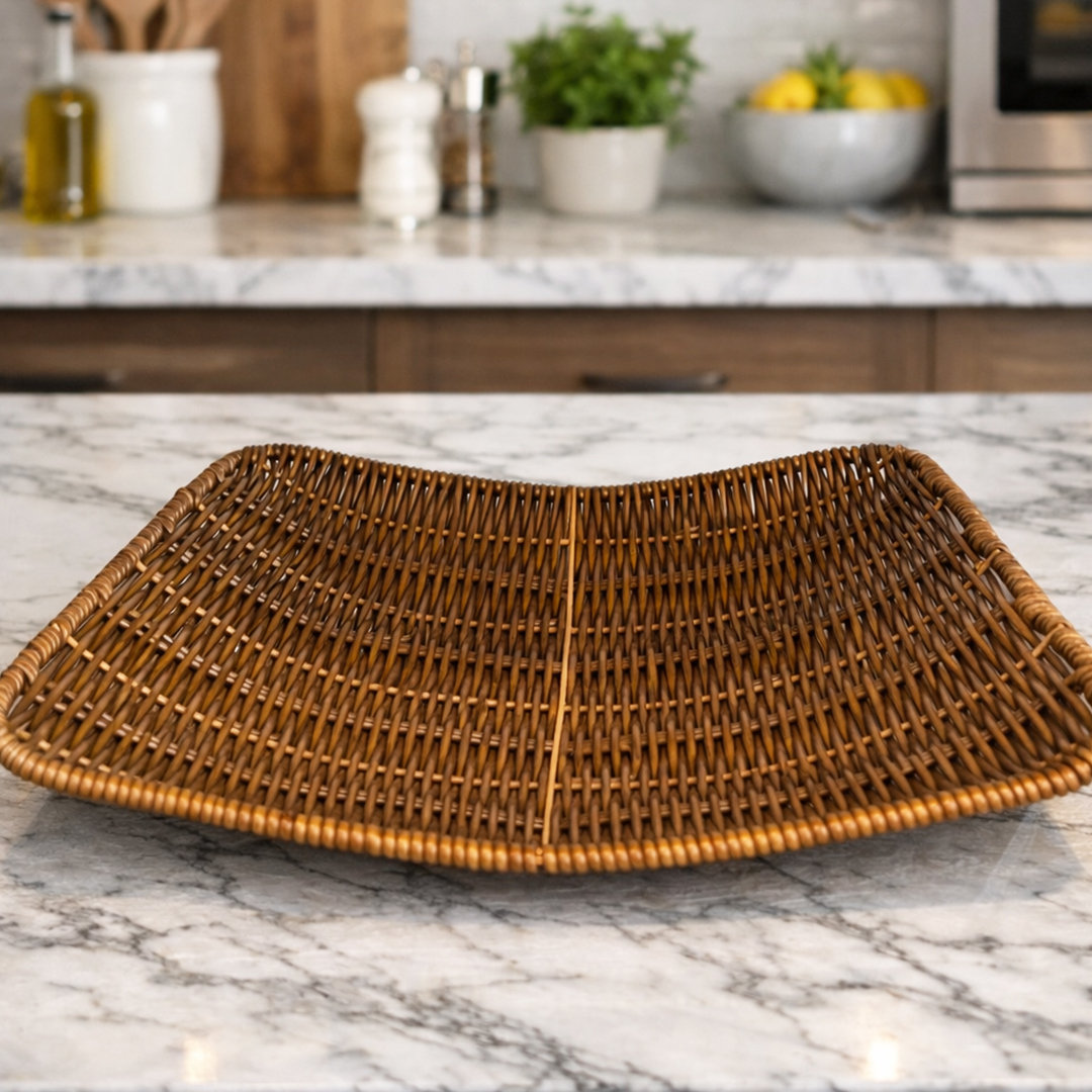 Panier Carré en Rotin