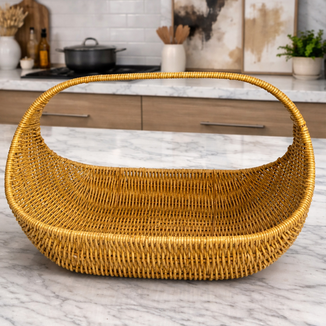 Panier en Rotin avec Poignée