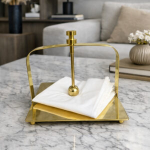 Porte-Serviettes de Table en Métal avec Presse