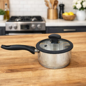 Falez- Casserole 16 cm en Inox 18/10 avec Couvercle